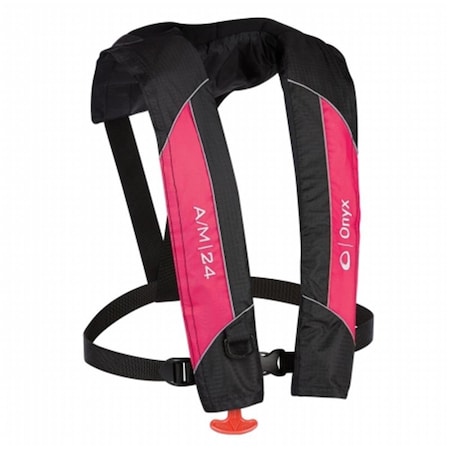 A-M-24 Automatic-Manual Inflatable Pfd Life Jacket, Pink