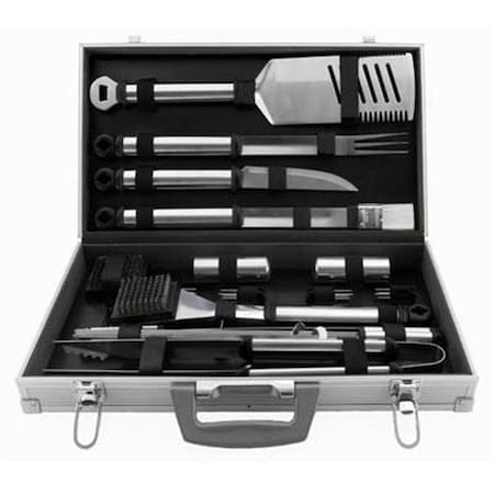 MR BAR B Q 02066X Silver Prestige 21 Pc Tool Set with Case MR BAR B Q 02066X Silver Prestige 21 Pc Tool Set with Case