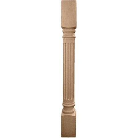 Dwellingdesigns 3.75 in. W x 3.75 in. D x 35.5 in. H Richmond Fluted ...