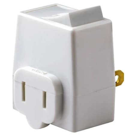 Plug In Switch Gorgeousglow 13 Amp 125 Volt White Plug In Outlet Switch Tap GO84744 | Zoro