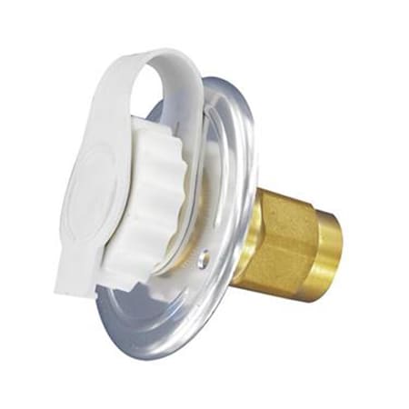 Valterra Fresh Water Inlet- Aluminum V46-A010172LF | Zoro