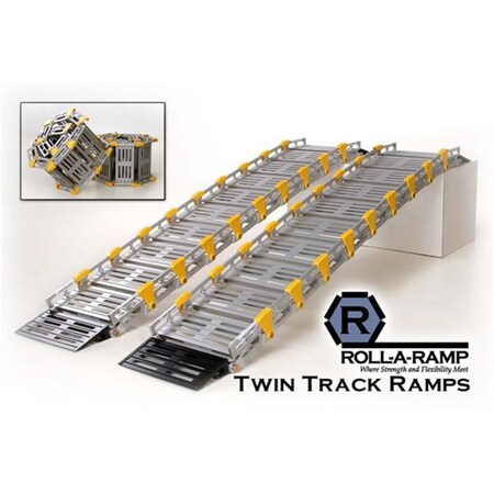 Roll-A-Ramp Roll-A-Ramp A11205A19 12 in. x 60 in. Twin Track Ramp ...