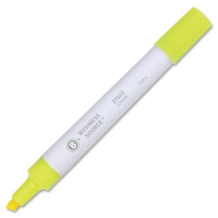 Business Source Bus. Source Chisel Tip Yellow Value Highlighter ...