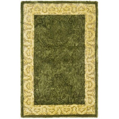 Spruce Tree Rug Safavieh 2 x 3 ft. Accent Traditional Silk Road Spruce and Ivory Hand ...