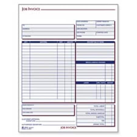 Adams Business Forms Adams Business Forms ABFNC2817 Job Invoice Forms ...