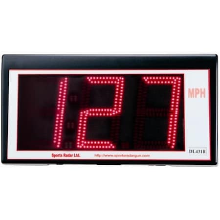 Radar Sportivo Con Display LED Rosso A 3 Cifre &ndash; Modello Sports Radar Ltd DL431-R, Nuovo, USA