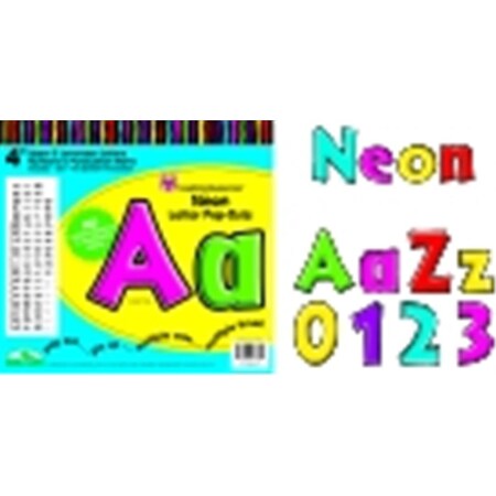 Barker Creek Barker Creek 4 in. Letter Pop-Outs; Neon; Set - 255 ...