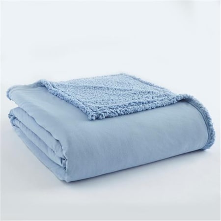 Shavel Shavel EBSHQNWDG Micro Flannel to Sherpa Queen Wedgewood Electric  Heated Comforter u0026 Blanket EBSHQNWDG | Zoro