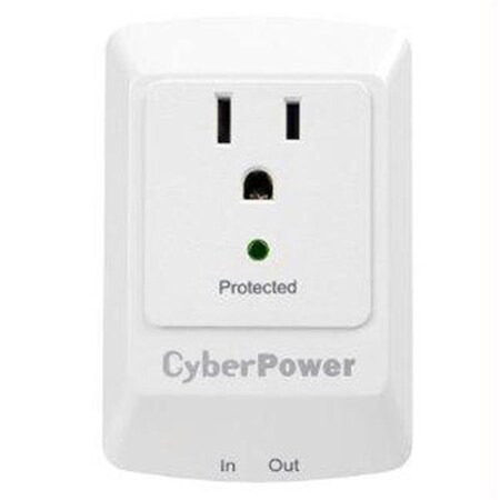 Cyberpower Systems 1 Nema 5-15r Outlet Wall Tap Plug 900 Joules Rj-11 Emi-rfi $25k Ceg - CSP100TW