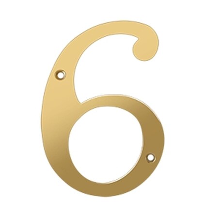 Patioplus 6 in. House NumbersLifetime Brass Solid Brass PA575207 | Zoro