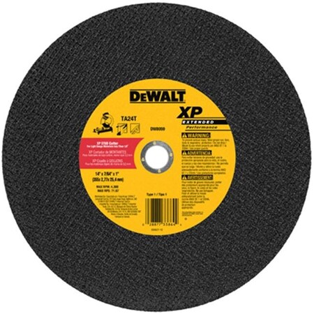 Dewalt 197555 $51.57 Dewalt Accessories DW8059 14 x 0.10 x 1 In. Chop Saw  Blade | Zoro.com