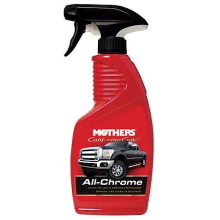 05222 12 oz. All Chrome Quick Polish Cleaner, California Gold