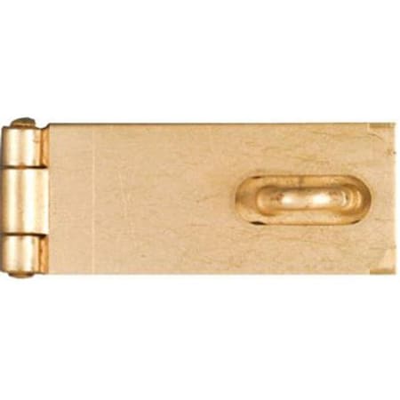 N102-178 2.5 in. Brass Finish Safety Hasp