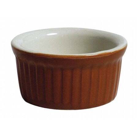 Tuxton China 2.5 oz. Ramekin Fluted - Black-Eggshell - 4 Dozen B4X-0252 ...