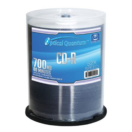 Optical Quantum Optical Quantum OQCD52WTP-E 100 Pack 52x 80 MIN 700 MB ...