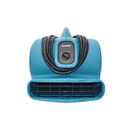 Xpower P-630HC 1/2 HP Air Mover w/ Telescopic Handle & Wheels & Carpet Clamp