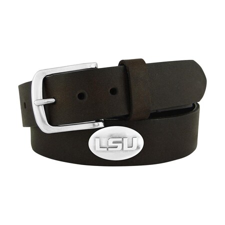ZEP-PRO NCAA LSU Tigers - Cinturón De Cuero Para Niños, Color Marrón