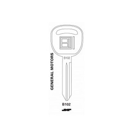 Jet JET: GM B102 Mechanical Key JET-B102-NP | Zoro