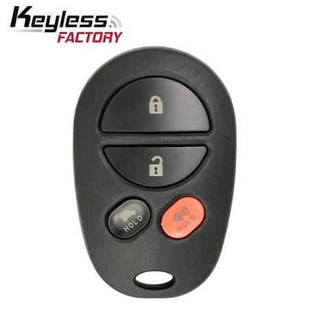 keyless factory: Toyota 4-Button Keyless Entry Remote / GQ43VT20T