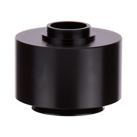 AmScope 0.55X C-Mount Camera Adapter For Leica DM Microscopes - Stainless Steel Lens
