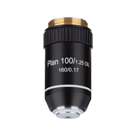 AmScope 20X Plan Achromatic Objective Lens With Knurled Ring - PA20XK-V300 - For Compound Microscopes