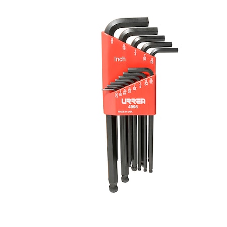 Urrea Industrial grade ball end L-type Hex Key Set 13Pc (4995) | Zoro 