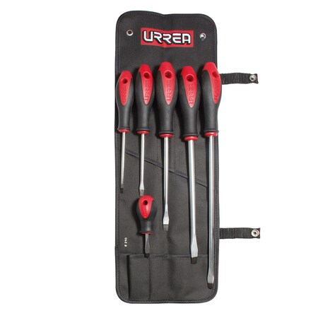 Urrea Bimaterial Screwdriver, Set of 6 Pieces Comb 8600B | Zoro
