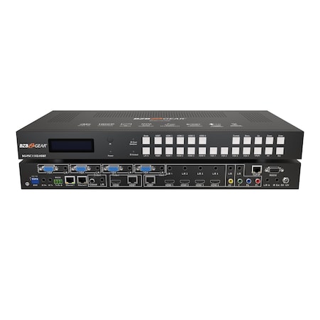 Bzbgear 11x2 4K UHD Presentation Scaler Switcher w/VGA/HDMI/YPbPr/CV ...