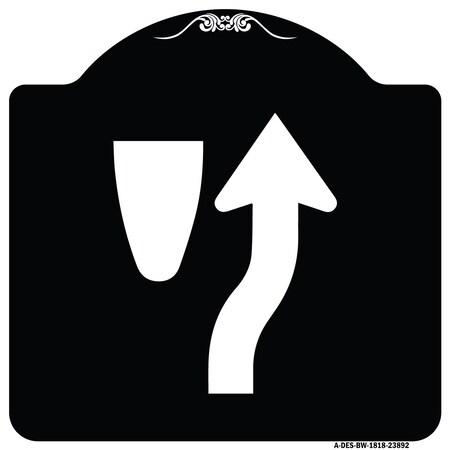 Signmission Keep Right Graphic Only Heavy-Gauge Aluminum Architectural ...
