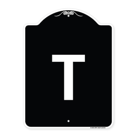 T144 Sign Signmission Sign with Letter T Heavy-Gauge Aluminum Architectural Sign ...