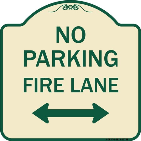 Pre-drilled Holes Traffic Sign 12"x18" No Parking - Fire Lane Sign With Double Arrow., Sign Material=E.G. Reflective On Aluminum : Business And Store Signs Metal ACM Traffic Sign - View #4