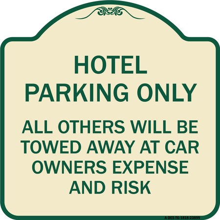 Signmission Hotel Parking All Others Towed Heavy-Gauge Aluminum ...