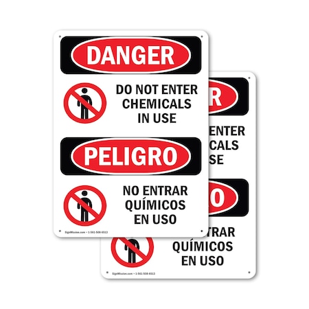 Signmission 24 in Height, 18 in Width, Plastic, Rectangle, Bilingual OS ...