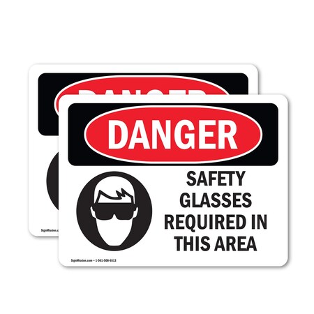 Signmission 18 in Height, 24 in Width, Vinyl Decal, Rectangle OS-2PACK ...