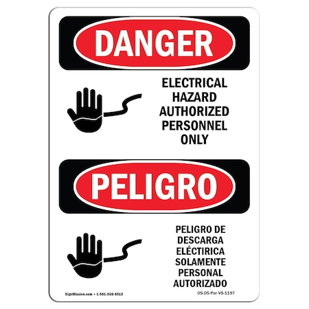 Xxdf Signmission Safety Sign, OSHA Danger, 18