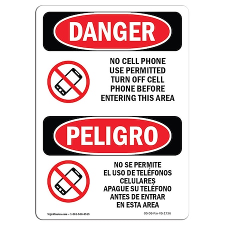 Signage Safety Using Phone Signmission Safety Sign, OSHA Danger, 7