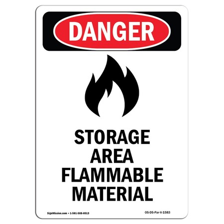 Signmission Safety Sign, OSHA Danger, 10" Height, Rigid Plastic ...