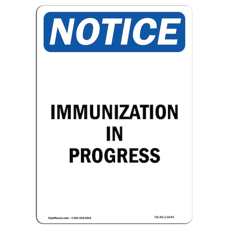 Immunisation Sign Example Signmission Safety Sign, OSHA Notice, 24