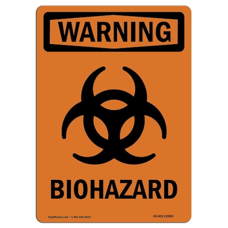 Signmission Safety Sign, OSHA WARNING, 24