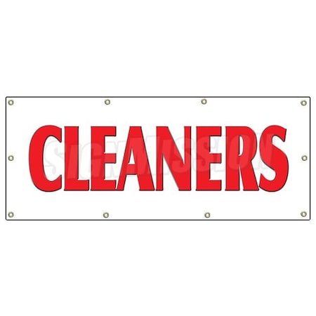 Signmission CLEANERS BANNER SIGN laundry dry cleaning shirts pressed ...