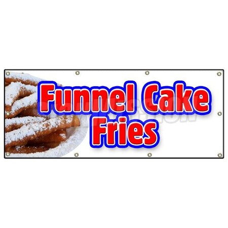 Signmission FUNNEL CAKE FRIES BANNER SIGN hot warm crisp delicious ...
