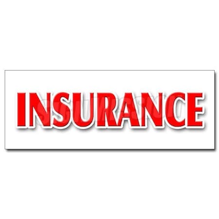 INSURANCE DECAL sticker life casualty auto broker agent sales high risk, D-12 Insurance