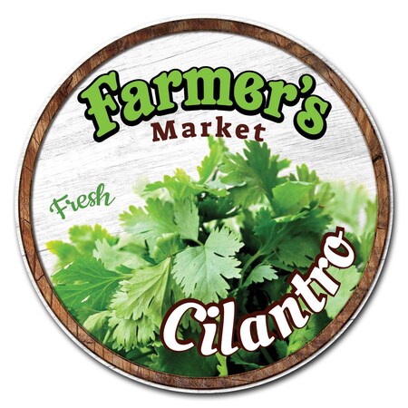 Signmission Corrugated Plastic Sign With Stakes 24in Circular-Farmers ...