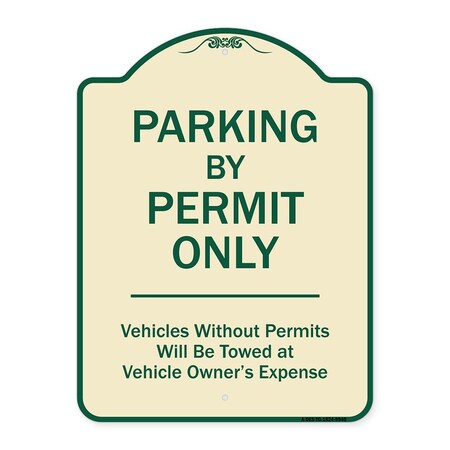 Signmission Designer Series-Parking By Permit Vehicles Without Permits ...