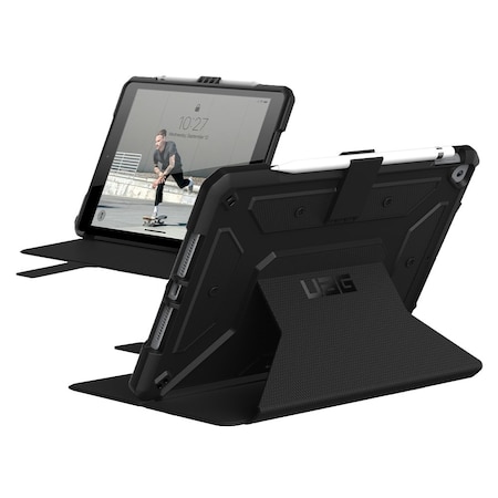 Metropolis Folio Case for Apple iPad 10.2, Black