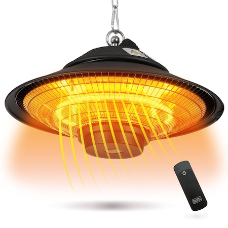 Patio Electric Heater for Ceiling, Heater for Outside with Remote Control