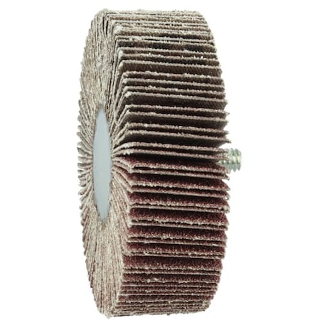 1" X 1" X 60ao Wolverine Coated Abrasive Flap Wheel, 1/4-20