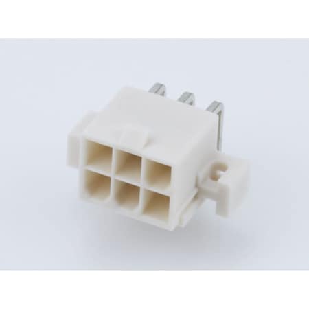 Molex Rectangular Power Connector, 6 Contact(S), Male, Solder Terminal ...