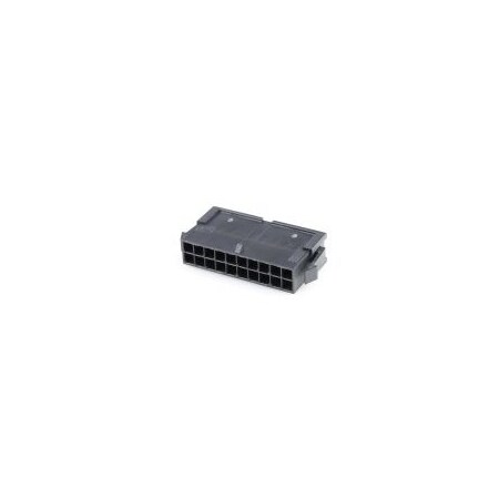 Molex Pin & Sleeve Plug, 350V AC, 20 Pole, Black, Spring Clamp ...