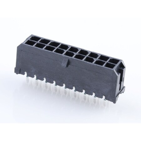 Molex Rectangular Power Connector, 18 Contact(S), Male, Solder Terminal ...